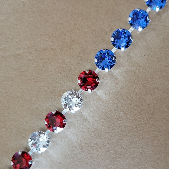 Austrian Crystal Tennis Bracelet in Silver - Picture 10 of 10